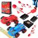 Myron Portable And Colorful Duel Racer and Rocket 2 in 1 Fun Toys - Rocket Launcher And Toy Car with Ramp Sticker and Finish Line For Kids Aged 5+ Ideal for Indoor & Outdoor Play