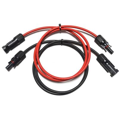 Solarkabel Verlängerungskabel Rot/Schwarz 4 - 6mm² mit montiertem Stecker MC4 2x 1m 4mm²