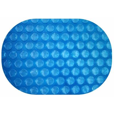 Solarplane Light Blue 300 µm Oval 525 x 320 cm Erwärmung Solarfolie Pool Image