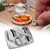 Hesroicy 1 Set Dollhouse Cutlery Model Realistic Delicate Good Craftsmanship Compact Safe DIY Plastic Vintage Pretend Model Dishes And Utensils for Kids