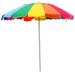 8FT-Rum-B Beach Umbrella Rainbow Carry Bag-8 Foot, Multi-Color