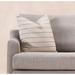 Aurelle Home Modern Linen & Rayon Feather Insert Pillow