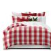 Basic Check Red Comforter Set Twin