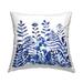 Stupell Blooming Blue Woodland Ferns Printed Throw Pillow Design by Lemon & Sugar