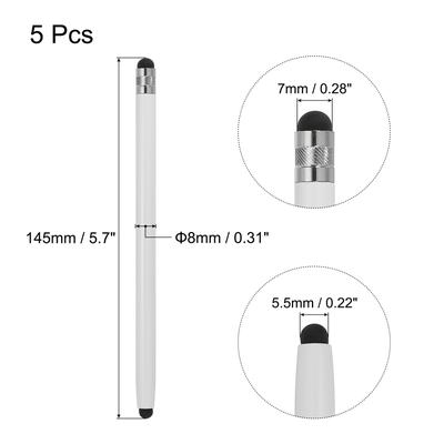 5pcs Stylus Pens for Touch Screens Capacitive Stylus Pen, White