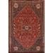 Vegetable Dye Abadeh Persian Vintage Area Rug Handmade Wool Carpet - 7'2"x 10'0"