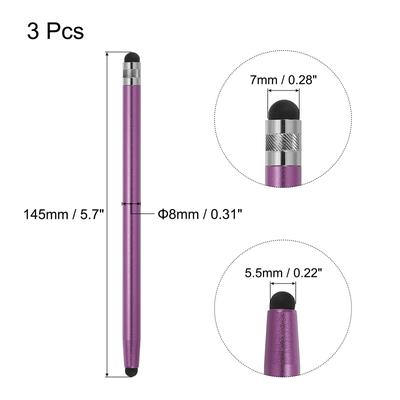 3pcs Stylus Pens for Touch Screens Capacitive Stylus Pen, Purple