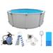 Aquarian Fuzion 18' x 52" Above Ground Swimming Pool w/Pump, Ladder & Supplies