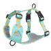 Deago No Pull Dog Harness Adjustable Reflective Nylon Pet Vest Harnesses Easy Control for Small Medium Large Dogs (Lake Blue L)