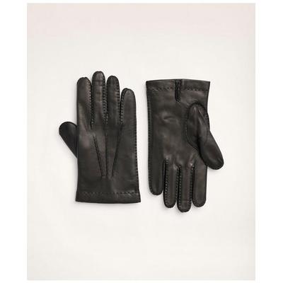 Brooks Brothers Men's Lambskin Gloves with Cashmer...