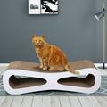 Cat-eyed Cat Scratcher and Lounge Protect Furniture Functional Original Wood Color