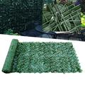 Miumaeov Artificial Ivy Wall Hedge Mat Plant Panels Outdoor Grass Fence Garden Wall Decor