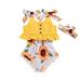 B91xZ Girls Outfit Sets Print Baby Shorts+Headband Girl Tank Tops+Sunflower Strap Sleeveless Set Girls Outfits&Set Yellow Sizes 0-6 Months