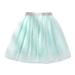 B91xZ Girls Tutu Skirt Kids Girls Ballet Floral Skirts Party Tulle Dance Skirt Blue Sizes 2-3 Years