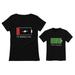100% Charged & Low Battery Toddler & Women s T-Shirts Funny Matching Set Mom Gift Black Small / Child Black 2T