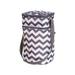 J.L. Childress Six Bottle Breastmilk and Baby Bottle Bag with Ice Pack Grey Chevron