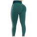 Olyvenn Women Scrunch Butt Lifting Workout Leggings Textured High Waist Full Length Long Pants Cellulite Compression Yoga Pants Tights Female Fashion Green 12