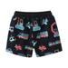 Pedort Running Shorts for Baby Boys Board Shorts Elastic Waist Casual Short Pants Black 3T