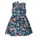 PEASKJP Summer Dresses 2023 Children Girls Short-Sleeve Boho Ruffle Floral Floral Pageant Dress Fit Flare Halter Dress for Girls Navy 9 Months