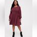 Torrid Dresses | Babydoll Dress - Super Soft Plush By Torridt Plush Burgundy Nwt | Color: Brown/Purple | Size: 18