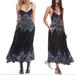Free People Dresses | Free People Be My Baby Printed Button Front Maxi Dress Size Medium | Color: Blue | Size: M