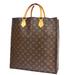 Louis Vuitton Bags | Louis Vuitton Logo Sac Plat Hand Tote Bag Monogram Leather Brown M51140 81ya132 | Color: Brown | Size: W 14.2 X H 15 X D 3.5 " (Approx.)