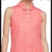 Nike Tops | Nike Dri Fit Nwt Collared Sleeveless Shirt Size S Pink Polka Dot Golf Ou | Color: Pink/White | Size: S