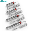 Melery – barre d'alimentation anti-surtension 3/4/5/6 AC prise électrique ue adaptateur