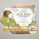 We're Going On A Bear Hunt Invite, Nature Trail Invitation, Picnic Party, Outside Forest Birthday