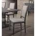 Leventis Side Chair (Set-2) Kitchen Living Room Armless Side Chair with Solid Wood Legs,Upholstered Dining Room Chairs