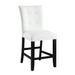 Upholstered Back Counter Height Chairs with Button Tufted,Counter Bar Stools Home Kitchen Island Wooden Bar Chairs