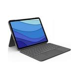 Logitech Combo Touch iPad Pro 11 (1st 2nd and 3rd Generation) Keyboard Case - Detachable Backlit Keyboard with Kickstand Click-Anywhere Trackpad Smart Connector - Oxford Gray