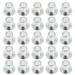 50Pcs Stainless Steel Roller Skate Side Plugs Skate Axle Spacers (Silver)