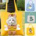 Pet Shoulder Carrying Bag Cute Bee-Shaped Pet Canvas Shoulder Bag Cat Carrier Portable Cats Small Pet Canvas Tote Chest Bag Pet Carrier for Small Dogs and Cats