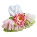Stylish Sweet Sunflower Floral Dog Dress Skirt Pet Summer Clothes Vest Shirts Size M