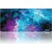 Large Galaxy Desk Mat Mouse Pad Big DeskPad Desk Cover Extended Cute Computer Mouse Pad XXL Big Office Desk Mouse Mat/Pad with Waterproof Surface-Optimized Gaming Surface (XXL-038 Blue Galaxy)