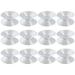 12pcs Clear Suction Cup Clips Multipurpose Silicone Suckers for Cables Suction Cup Cable Holders