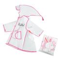 Children Raincoat Boy Toddlers Girls Baby Cartoon Rabbit Pattern EVA Transparent Poncho With Hat Fashion Transparent Child Clothing Streetwear Kids Dailywear Outwear