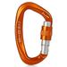 Aibecy 25KN Professional Climbing Carabiner Screw Locking Gate Carabiner Heavy Duty D-shape Climbing Buckle D-ring Carabiner Lightweight Hammock Locking Clip for Climbing Rappelling Canyoning Hammo