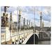 Design Art Alexandre III Bridge Panoramic View - 3 Piece Graphic Art on Wrapped Canvas Set