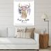 DESIGN ART Designart Find Your Tribe Ethnic Deer Traditional Canvas Wall Art Print 34 in. wide x 44 in. high