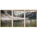 wall26 - 3 Piece Framed Canvas Wall Art - The Sun Peaks Over The Sierras for its First Glimpse of The Yosemite Valley. - Modern Home Art Stretched and Framed Canvas Ready to Hang - 24 x36 x3 Natural