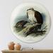 DESIGN ART Designart Vintage Bird Life VI Traditional Metal Circle Wall Art 23x23 - Disc of 23 Inch