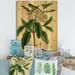DESIGN ART Designart Vintage Plant Life I Traditional Print on Natural Pine Wood 30 in. wide x 40 in. high