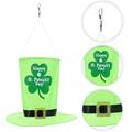 St. Patrickâ€™s Day Decoration LED Hat Leprechaun Shamrock Emerald Green Lucky Hat St. Patty Irish Stylish Hat