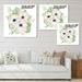 DESIGN ART Designart Flowers And Eucalyptus Leaves Bouquet I Traditional Canvas Wall Art Print 16 in. wide x 16 in. high