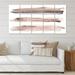 DESIGN ART Designart Pink and Blue Clouds With Beige Spots II Modern Canvas Wall Art Print 60 in. wide x 28 in. high - 5 Panels Equal Panels