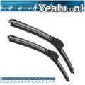 Yeahmol 24 +21 Windshield Wiper Blades Fit for Audi A5 2014 Convertible Premium Bracketless Wiper for Car Front Window Pack of 2 with Accessories