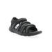 Women's Travelactiv Adventure Sandal by Propet in Black (Size 8 XXW)