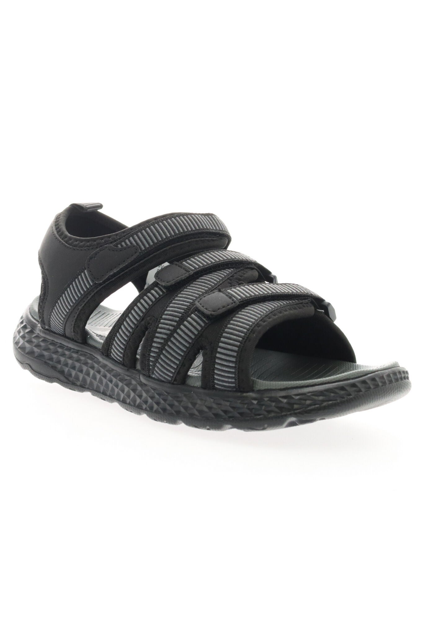Wide Width Women's Travelactiv Adventure Sandal by Propet in Black (Size 10 W)